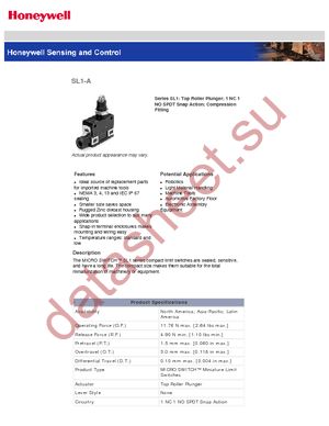 SL1-A datasheet  